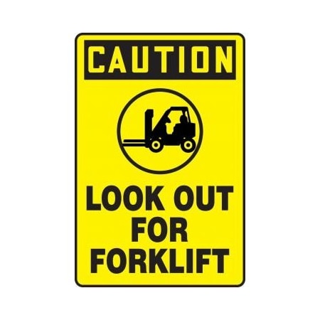 OSHA CAUTION SAFETY SIGN LOOK OUT MVHR660VA